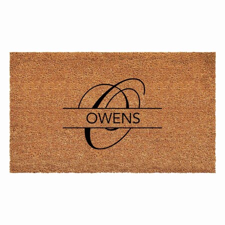 Calloway Mills Personalized Door Mat, Black, Natural, 36 in W x 72 in L 111113672